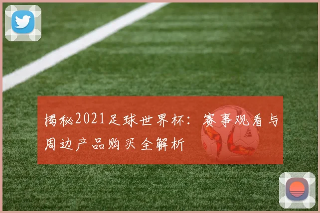 揭秘2021足球世界杯：赛事观看与周边产品购买全解析
